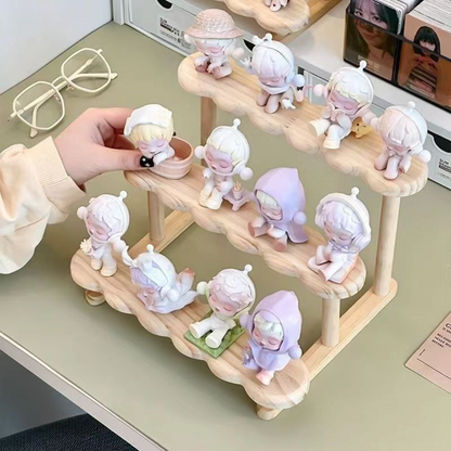 3-Tier Wooden Display Stand